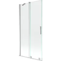 Mexen Velar badwand 2-delig schuifbaar 90 x 150 , transparant, chroom - 896-090-000-01-01
