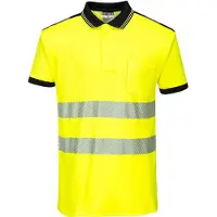 Portwest PW3 Hi-Vis Poloshirt Korte Mouw T180