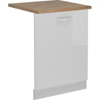 Vicco R-Line Vaatwasserfrontpaneel – 60 cm, WB Eik Wit Hoogglans