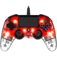 Nacon PS4 Official Wired Illuminated Controller Rood
