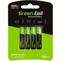 Green Cell Oplaadbare AAA batterij (potlood) HR03 NiMH 950 mAh 1.2 V 4 stuk(s)