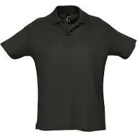 Sols Heren Zomer II Pique Poloshirt met korte mouwen (Zwart)