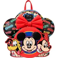 Loungefly - Disney Backpack en Hoofdband Classic Mickey and Friends Rugzak - Handbagage Rugtas