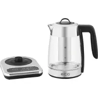 Ecg RK 1891 INFUSO - Glazen waterkoker met temperatuurinstelling - theefilter - 1,8 l - 2200 W