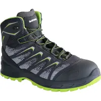 ELTEN Veiligheidsschoenen Larrox Work GTX, grijs, mid-hoge uitvoering, maat 40, grijs/groen, S3 HI HRO CI SRC, EN ISO 20345, textielmateriaal