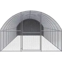 vidaXL Kippenren 3x12x2 m gegalvaniseerd staal