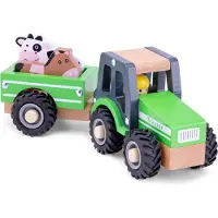 New Classic Toys Nieuwe Klassieke Speelgoed - Tractor met aanhanger en dieren