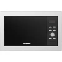 Heinner Inbouw Magnetron – 23L – 800W – Grill 1000 W & Ontdooifunctie – 5 Vermogensstanden – LED Display – Timer – RVS/Zwart