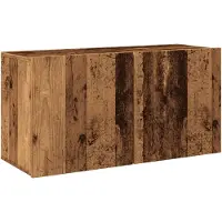 vidaXL Tv-meubel wandgemonteerd 80x30x41 cm oud houtkleurig