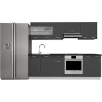 VCM 8-delige ingerichte keuken | Afmetingen ca. H. 145 x W. 240 x. T. 46 cm | Kitchenette | Keukenblok | Complete keuken - Esilo