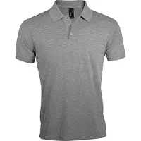 Sols Heren Prime Pique Poloshirt met korte mouwen (Grijze Mergel)