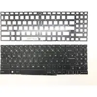 T-ProTek DUITSE - Toetsenbord, zwart, met RGB-verlichting, compatibel met MSI GF66 Katana 11UD-614