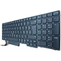 T-ProTek Duits toetsenbordframe, verlichting, TrackPoint voor Lenovo ThinkPad E580, modelnummer 20KS004GGE