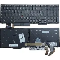 T-ProTek Duits toetsenbordframe, verlichting, TrackPoint voor Lenovo ThinkPad L580 20LW0039GE