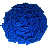 LEGO 1x6 steen, hoge steen, blauw - 3009, nieuw! Aantal: 50x