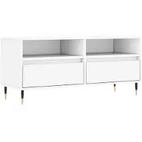 Syfax Tv-meubel 100x34,5x44,5 cm bewerkt hout wit