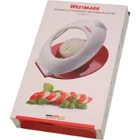 Westmark Mozzarellasnijder, individueel gespannen snijdraden van roestvrij staal, kunststof/roestvrij staal, Caprese, rood/wit, 11642260