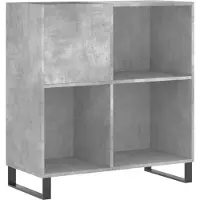 vidaXL Platenkast 84,5x38x89 cm bewerkt hout betongrijs
