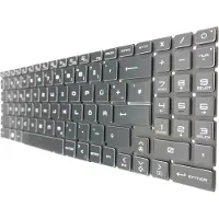 T-ProTek DUITSE - Toetsenbord, zwart, met RGB-verlichting, compatibel met MSI GF66 Katana 12UE-409