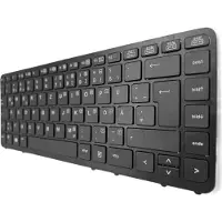 T-ProTek Duits toetsenbord, zwart, met zwarte rand, TrackPoint voor HP EliteBook 840 G1, modelnummer 68630