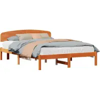 Syfax Bedframe Wasbruin 160 x 200 cm Massief grenenhout