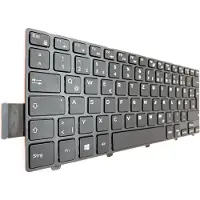 T-ProTek Toetsenbord - Kleur: Zwart - Met frame - Met verlichting - Compatibel met Duits toetsenbordindeling - Geschikt voor DELL Inspiron 14-3449