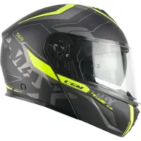Cgm Modulaire helm 569G C-MAX CITY, zwart mat, met fluogele details, maat L