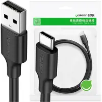 UGREEN - kabel - USB - USB Type C - 480 - Mbps - 3 - A - 1,5 - m - zwart - (US287 - 60117)