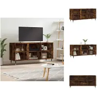 vidaXL Tv-meubel - Tv-meubelen - Tv Kast - Opbergkast - Tv-meubel 103,5x30x50 cm bewerkt hout gerookt eikenkleurig