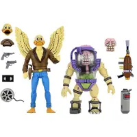 NECA Teenage Mutant Ninja Turtles Actiefiguren, dubbelverpakking: Ace Duck & Mutagen Man, 18 cm