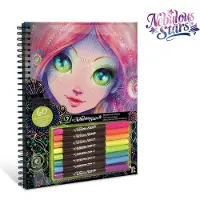 Nebulous Stars - Kleurboek - Kleur op zwart papier - Metalic gelpennen - Kleuren