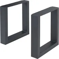 En.casa Stalen onderstel Makers set van 2 tafelpoot 43x40 cm zwart []