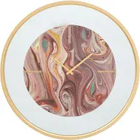 Mauro Ferretti Wandklok Spiegel Mix, glas, ijzer, MDF, Ø60x5 cm, meerkleurig, ontworpen door