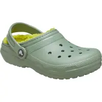 Crocs Classic Gevoerde Thermoplastische Kinderen Mos Clogs