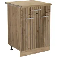 Vicco Keukenonderkast R-Line Artisanaal eiken 60 cm met lade, WB Eik, Model 49117