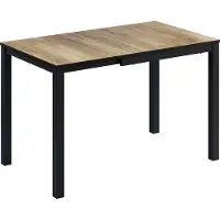 Vicco Eettafel Granny, Eiken rustiek/Antraciet, 80-120 x 70 cm Uitschuifbaar