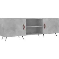 Syfax Tv-meubel 150x30x50 cm bewerkt hout betongrijs