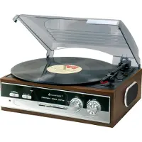 Soundmaster Pl186h (Handmatig), Platenspeler, Bruin