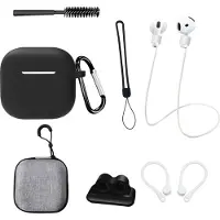 INF AirPods 4e generatie achtdelige set in zwart