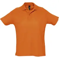 Sols Heren Zomer II Pique Poloshirt met korte mouwen (Oranje)
