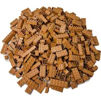 LEGO Bouwsteen: Nougatkleurige basisstenen - NIEUW! Aantal: 100 stuks