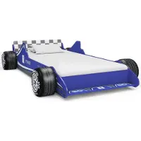 Prolenta Maison Exclusive - Kinderbed met raceauto-design, 90 x 200 cm, blauw