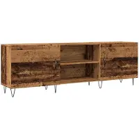 vidaXL Tv-meubel 150x30x50 cm bewerkt hout oud houtkleurig