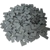 LEGO 2x2 tegels, hoektegels, lichtgrijs - 14719, NIEUW! Set van 250 stuks