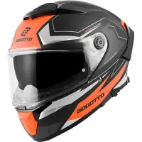 Bogotto FF118 Vilial Mat Zwart Oranje Integraalhelm Maat M