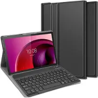 Cazy tablet Hoes met Toetsenbord geschikt voor Lenovo Tab M10 (5G) - QWERTZ Bluetooth Keyboard Case - Zwart