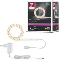 Paulmann SimpLED LED Strip 1,5 Meter Warm Wit 3000K - Plug & Play Set - 5W - 300 lm/m - 60 LEDs/m - Voor Binnen - Gecoat