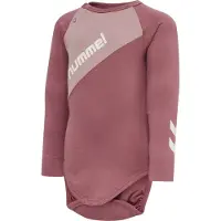 Hummel Romper l/s - HmlSeoul - Navy m. Lichtblauw - - 62 - Rompers Lange Mouw