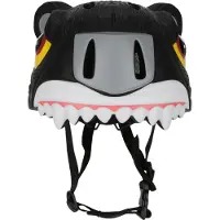 Crazy Safety Fahrradhelm m. Light - Panther - Schwarz - - 49-55 cm - Fahrradhelme