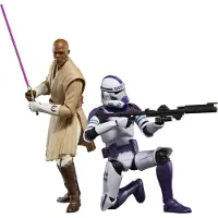 Hasbro Star Wars, The Black Series, Mace Windu & Clone Trooper, geschikt voor kinderen vanaf 4 jaar, meerkleurig